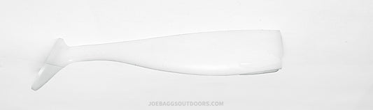 JoeBaggs Shad Tails White - 3" - 1