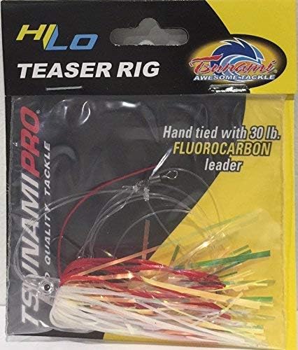 Tsunami Hi - Lo Fluke Flounder Mylar Teaser Rig - Pink - 2