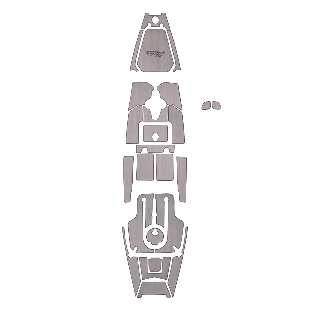 Hobie Pro Angler 12 PA12 Deck Mat Kit - Titanium/Blue - 3