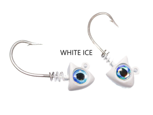 JoeBaggs Twisted Jig Heads White - 1/4 oz - 1