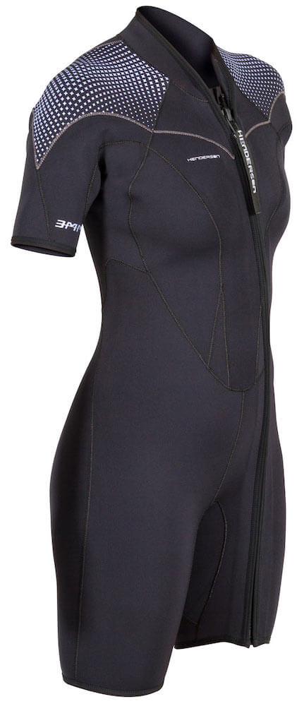 Henderson 3MM Womens Thermoprene Pro Front Zip Shorty - 4 - 3
