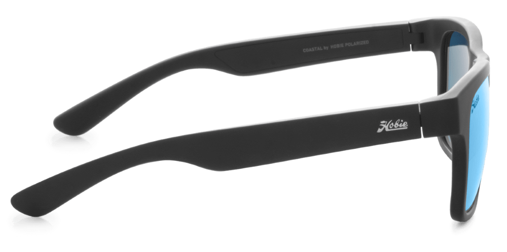 Hobie Eyewear Coastal Float Satin Black Frame With Cobalt Mirror Lens - 3