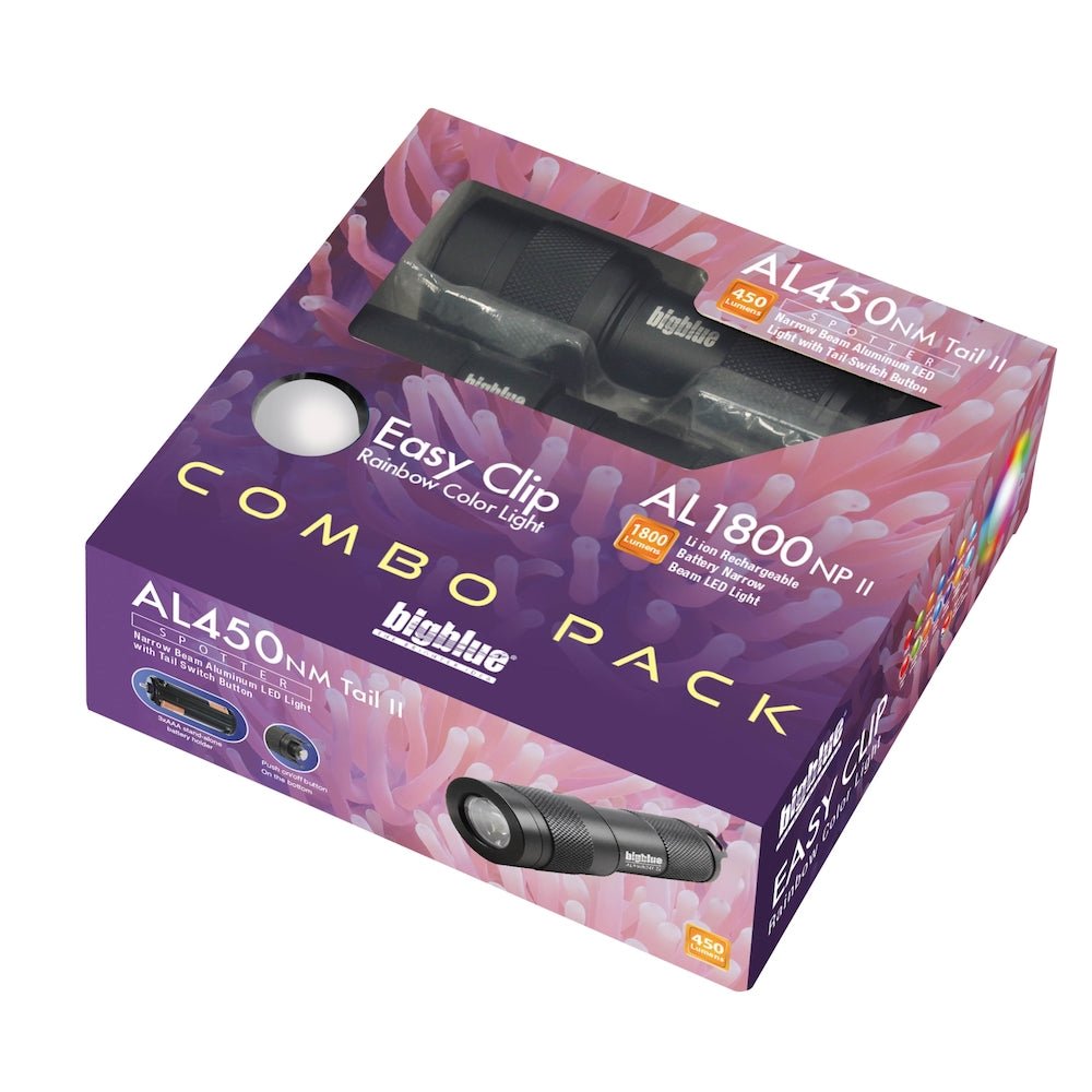 Bigblue Light Combo Pack AL1800NP - II + AL450NT - II + Rainbow EZ Clip - 1