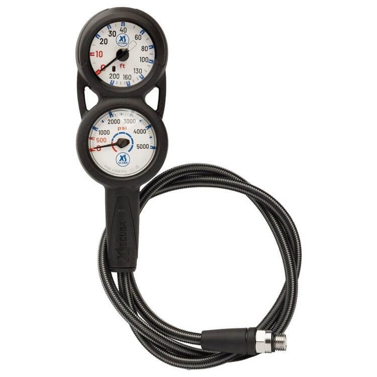 XS Scuba QuikVu Pressure Depth Gauge Console - Metric - 3