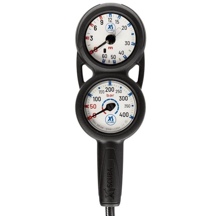 XS Scuba QuikVu Pressure Depth Gauge Console - Metric - 1