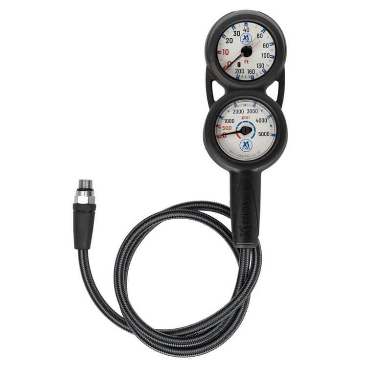 XS Scuba QuikVu Triple Gauge Console - Imperial - 2