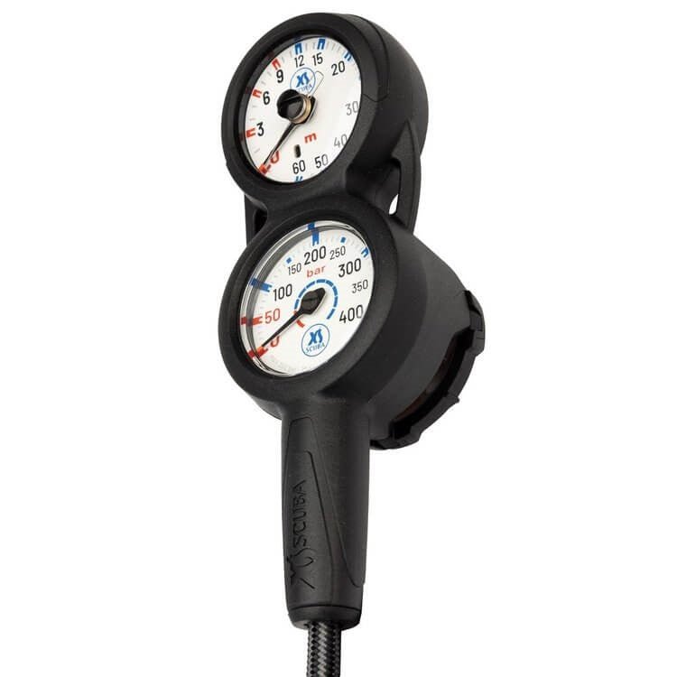 XS Scuba QuikVu Triple Gauge Console - Metric - 6