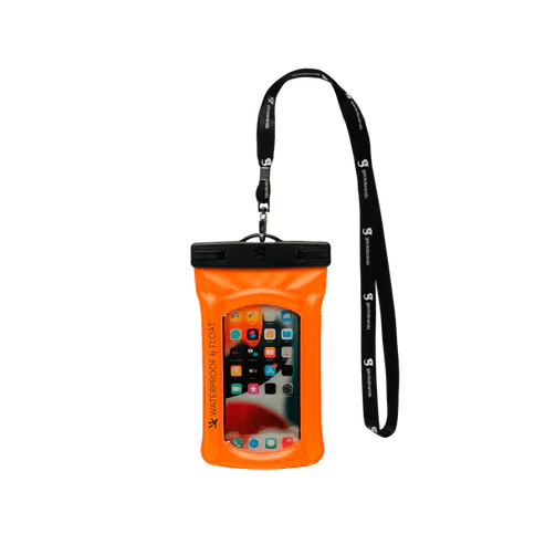 Gecko Waterproof Float Phone Dry Bag - Orange - 4