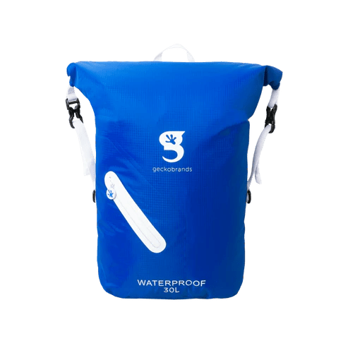 Gecko Waterproof Lightweight 30L Backpack - Royal Blue/White - 6