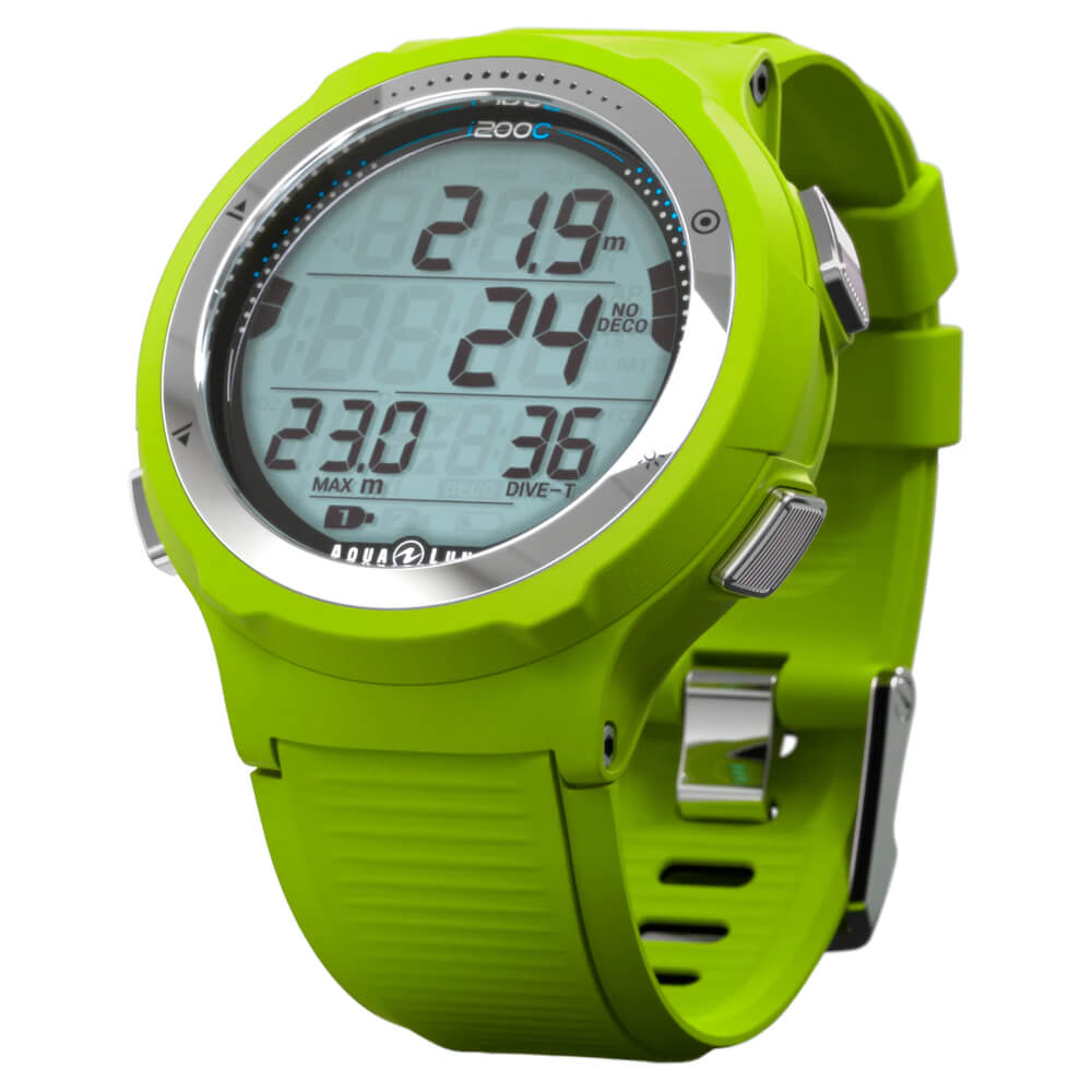 Aqualung I200C Wrist Watch Dive Computer - Lime - 4