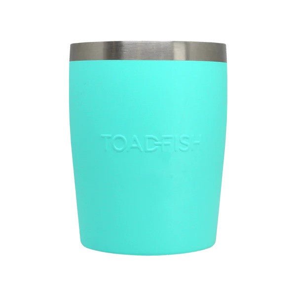 Toadfish Non - Tipping 10oz Rocks Tumblers - Teal - 5