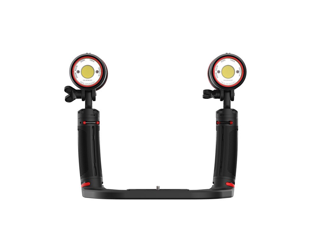 Sealife Sea Dragon Duo 10K+ Color Boost Set (2x 5000+ Color Boost lights, 2 Grips, Ultra Dual Tray, Duo Case) - 1