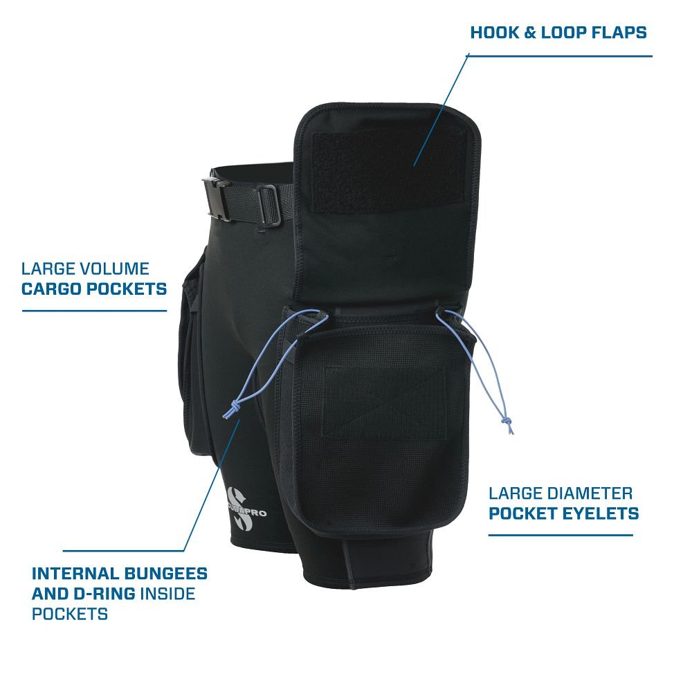 Scubapro Mens Hybrid Cargo Shorts - S - 2