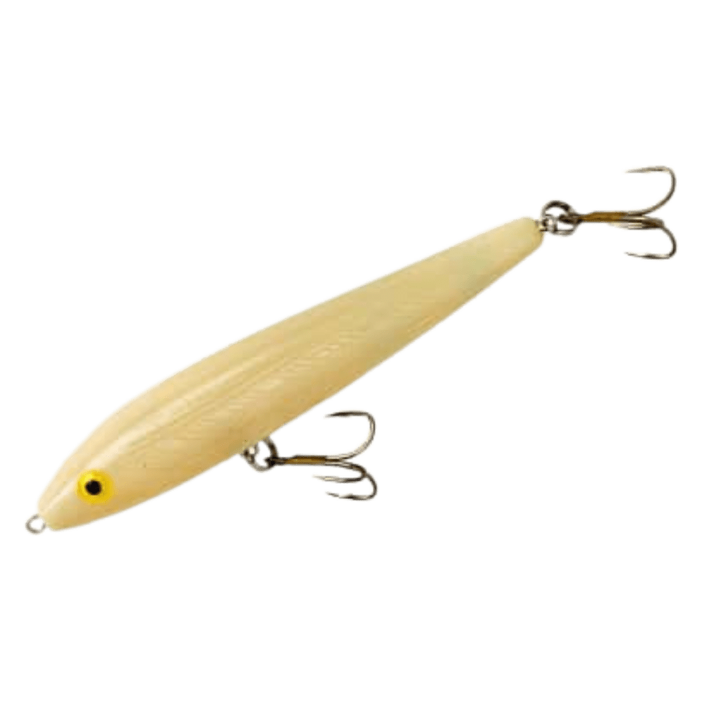 Rebel Top Water Jumpin' Minnow 4.5" - Bone - 3