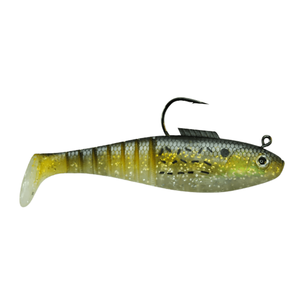 Egret Baits Vudu Saltwater Shad 6" - Golden Bunker - 2