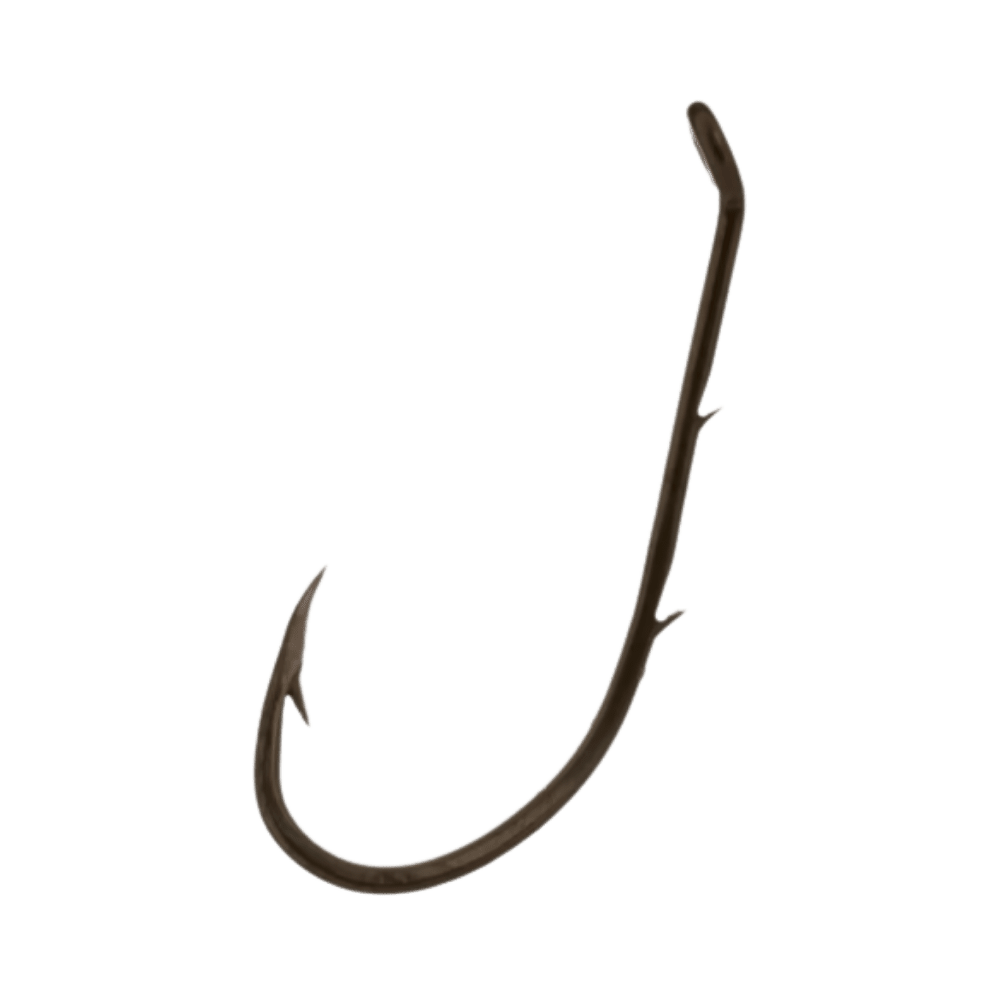 Eagle Claw 181 Down Eye Offset Baitholder Hooks - 50 Pack - Size 8 - 1