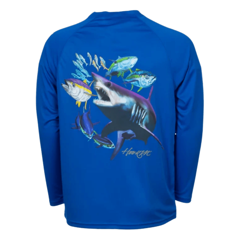 Bimini Bay Hook M' Graphic Tee - Electric Blue - Mako - SM - 1