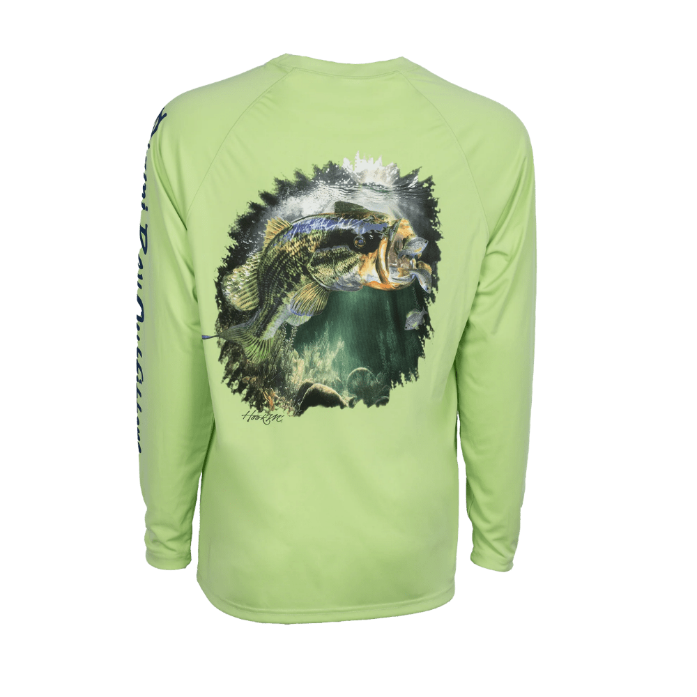 Bimini Bay Hook M' Graphic Tee - Green - Bass - LG - 1