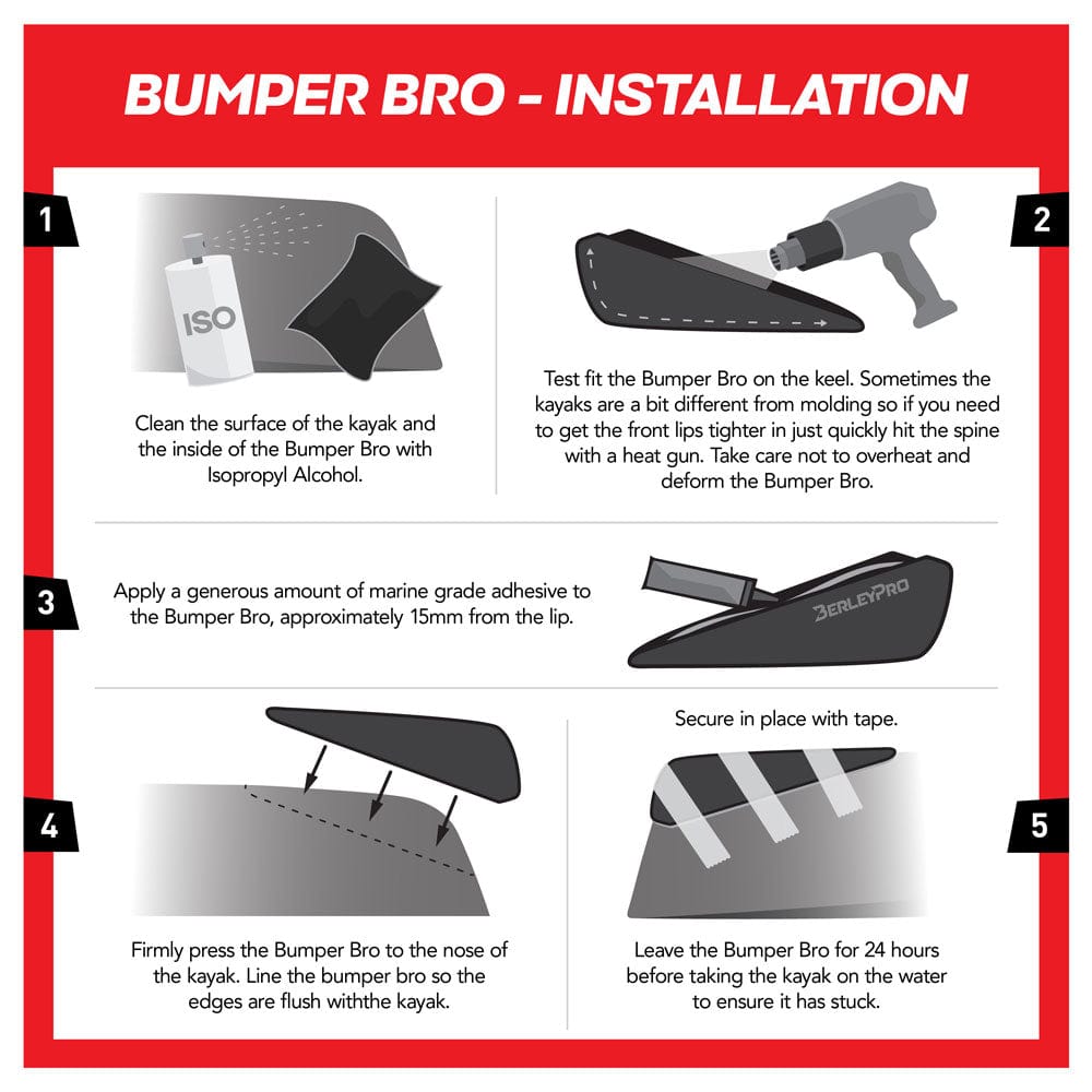 BerleyPro Bumper Bro Keel Guard - Hobie PA14 Front - 3