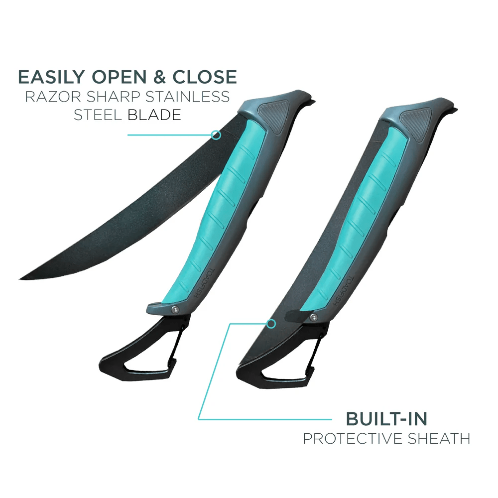 Toadfish Stowaway Folding Filet Knife 7in - 2
