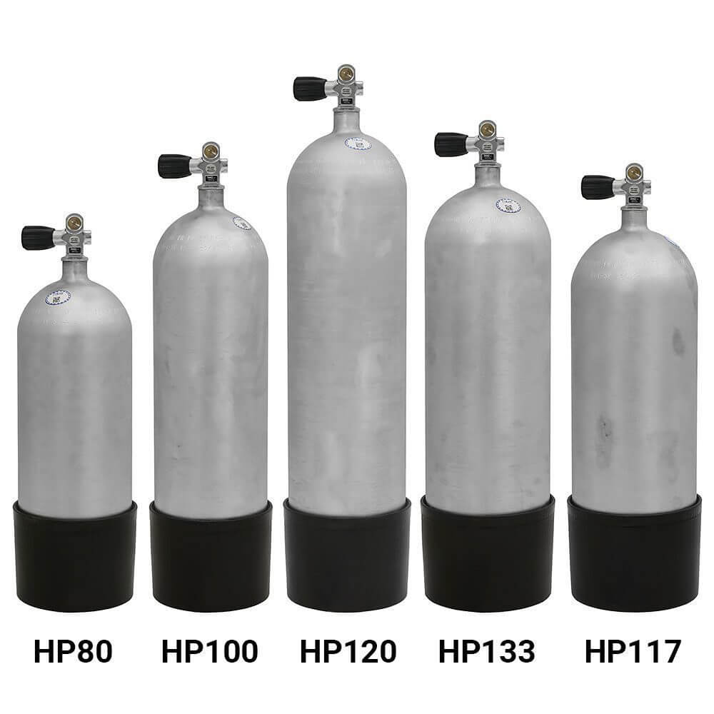 Faber High Pressure HP Steel Scuba Tank - Galvanized - 1
