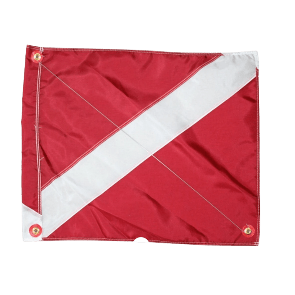 Marine Sports 14" x 18" Nylon Flag w/ Wire Stiffener - 1