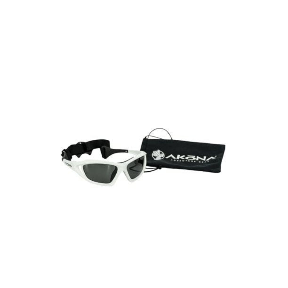 Akona AKONA Mesa Polarized Sunglasses White with Microfiber Bag - 1