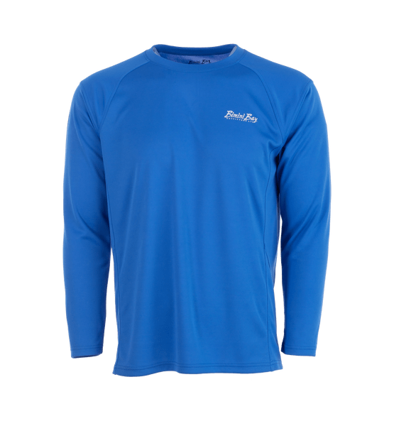 Bimini Bay Cabo Crew Long Sleeve Blue Wave Shirt - 2XL - 2