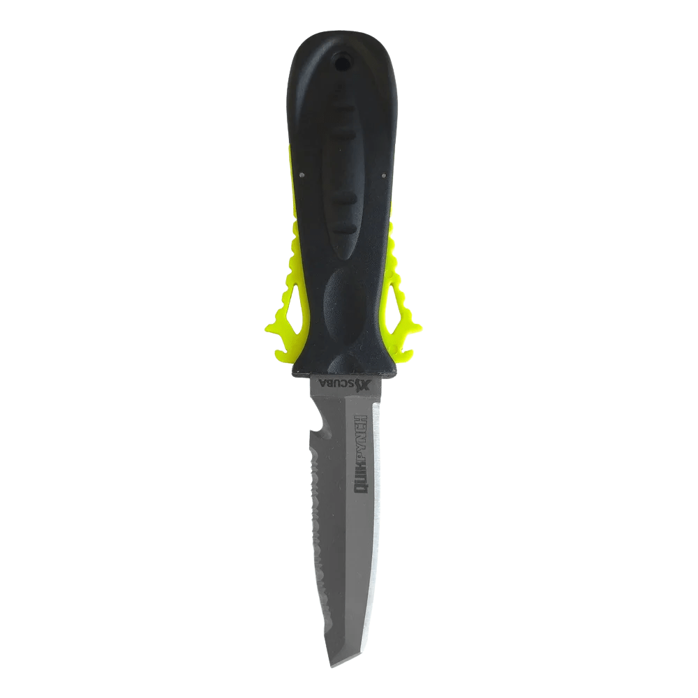 XS Scuba QuikPynch Knife Titanium - Yellow - 9