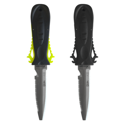XS Scuba QuikPynch Knife Stainless - Neon Yellow - 5