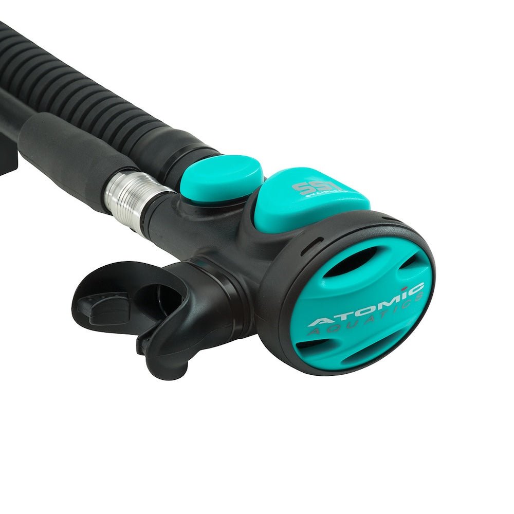 Atomic Aquatics SS1 Safe Second Octopus - Stainless Aqua - 7