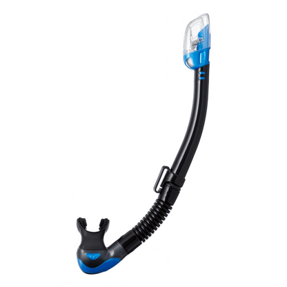 Tusa Hyperdry Elite II Snorkel - Black Fish Tail Blue - 18