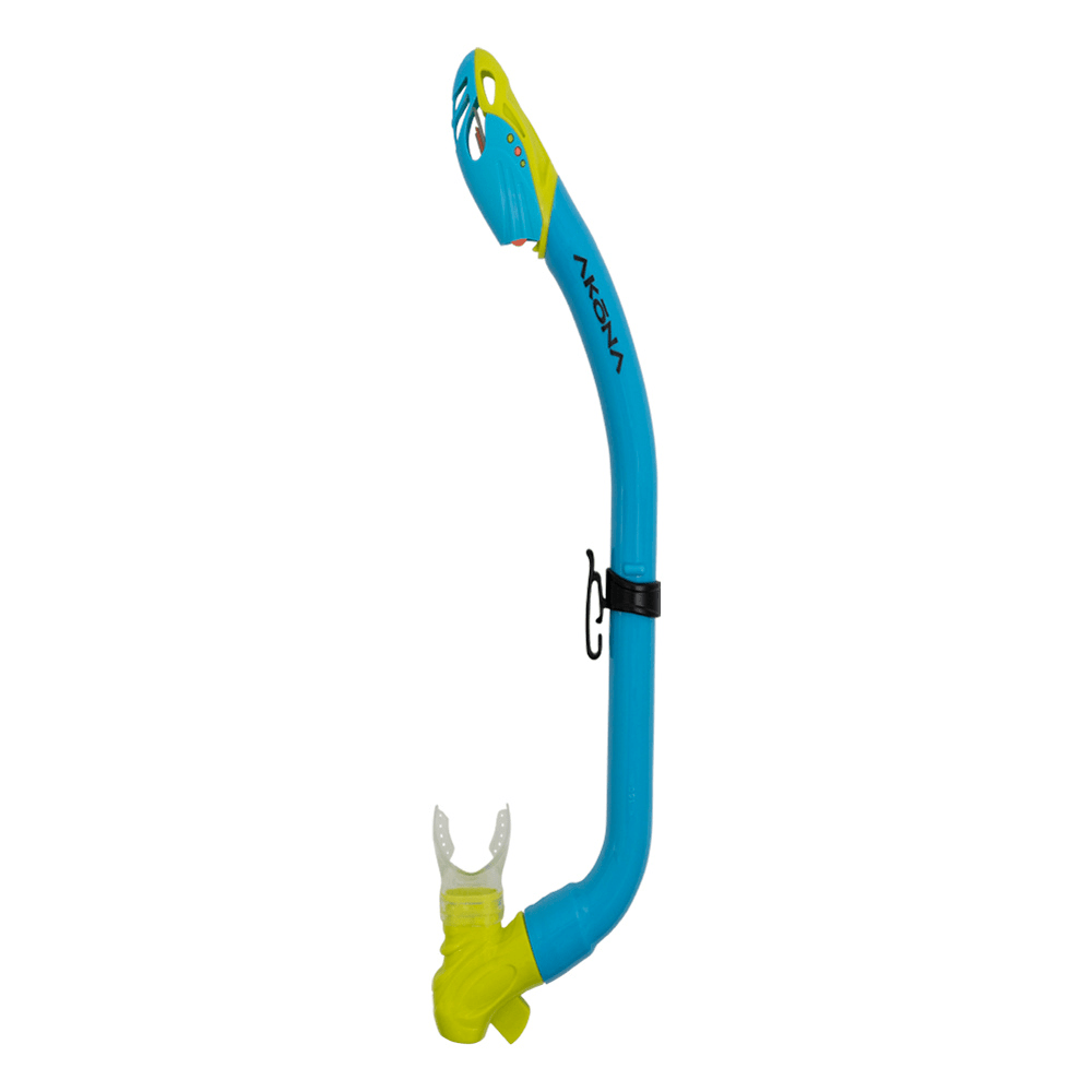Akona Maui Jr Dry Snorkel - Blue/Green - 2