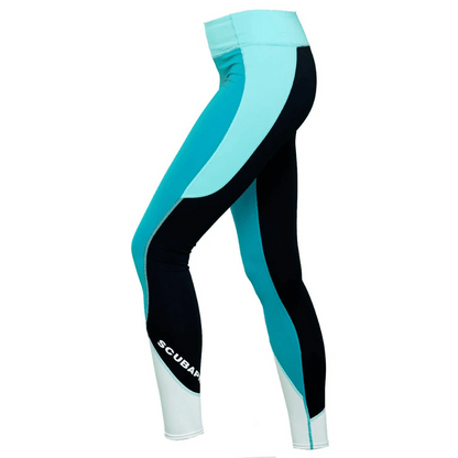 Scubapro Womens UPF 80 Rashguard Legging Pants - Teal - 2