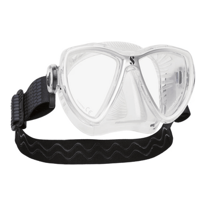 Scubapro Synergy Mini Mask w/ Comfort Strap - White/Silver - Clear Skirt - 2