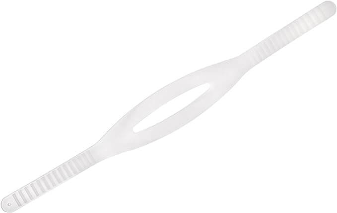 Trident Wide Silicone Mask Strap - Clear - 1
