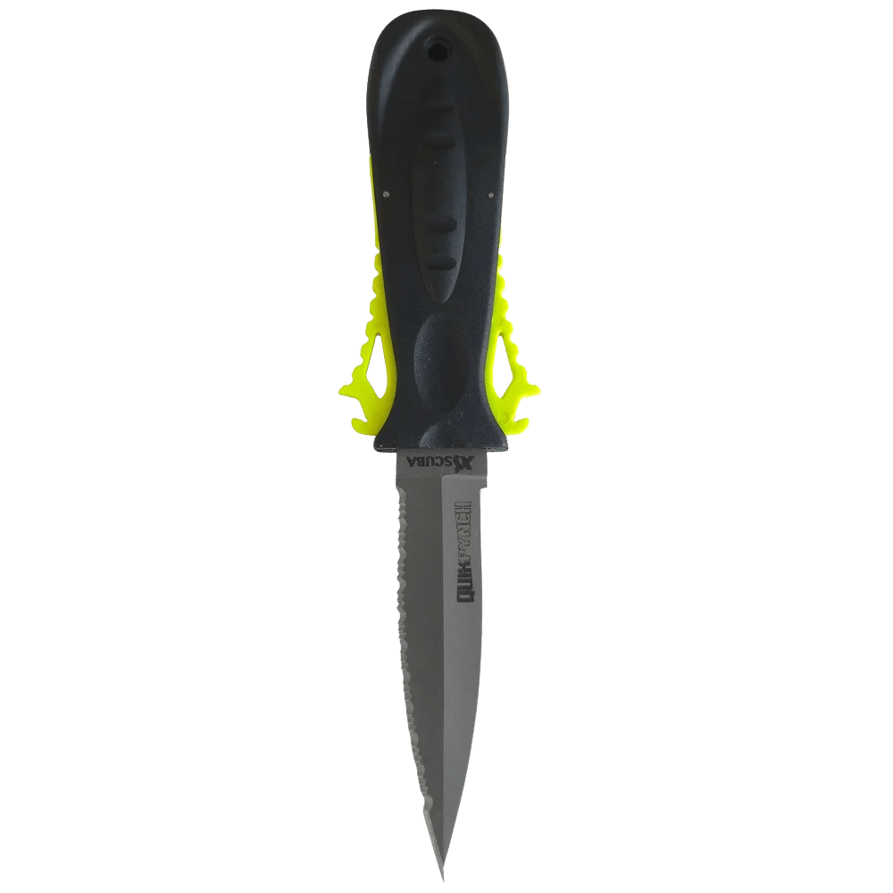XS Scuba QuikPynch Knife Titanium - Yellow - 3