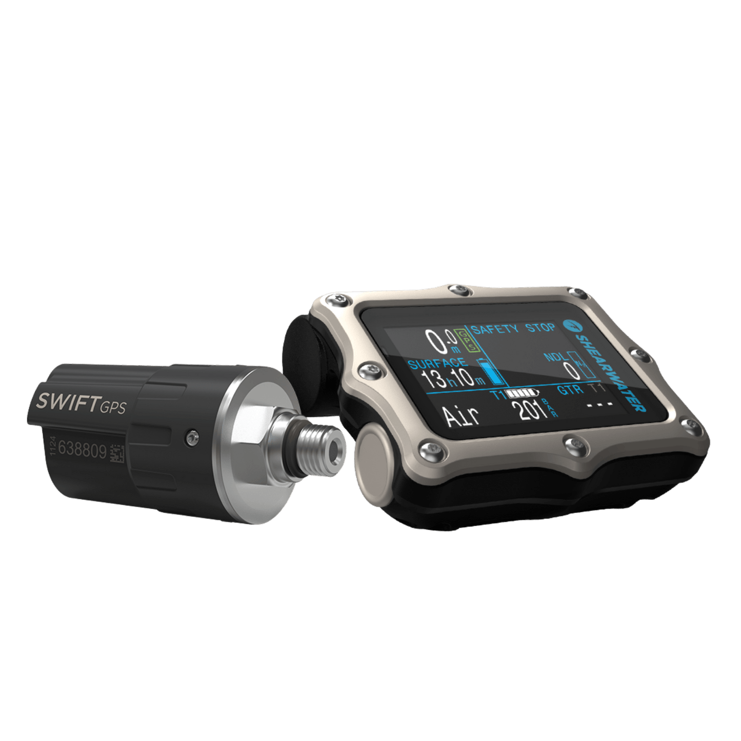 Shearwater Perdix 2 With Swift GPS Transmitter - Titanium - 1