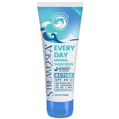 Stream2Sea 2.5 oz SPF 45 Every Day Active Sunscreen
