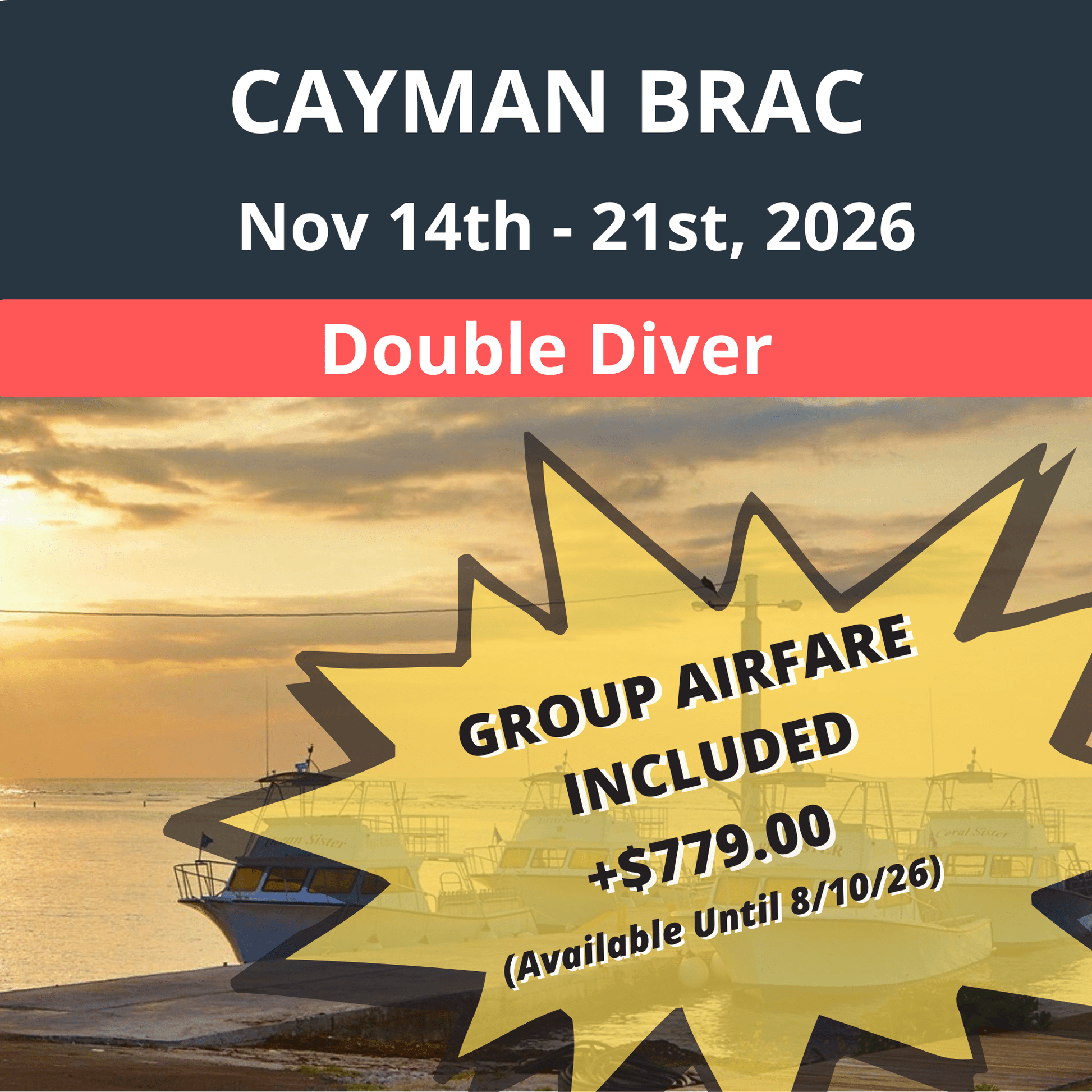 Cayman Brac Dive Vacation - Double Diver (With Group Airfare +$779) - 6