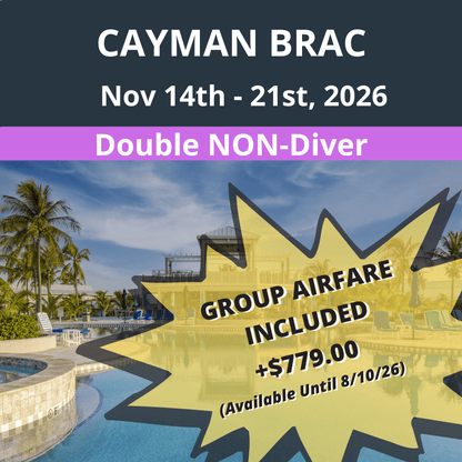 Cayman Brac Dive Vacation - Double NON - Diver (With Group Airfare +$779) - 7