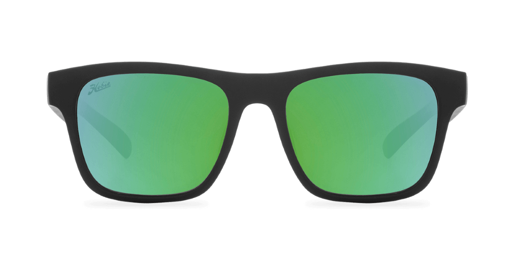 Hobie Eyewear Coastal Float Satin Black Frame With Sea Green Mirror Lens