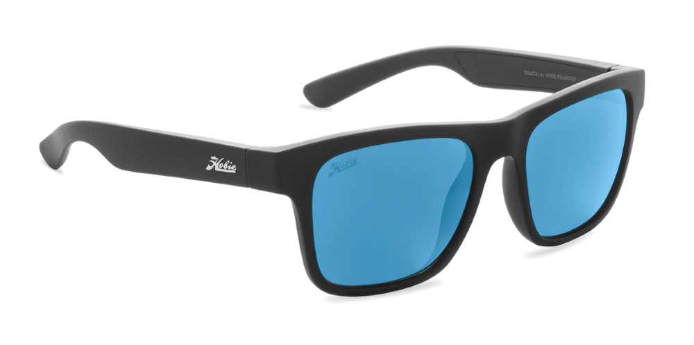 Hobie Eyewear Coastal Float Satin Black Frame With Cobalt Mirror Lens