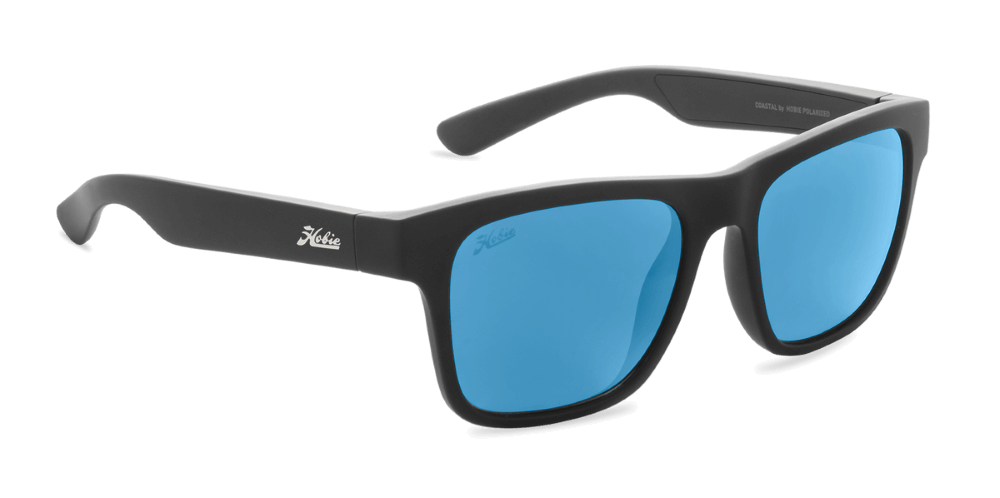 Hobie Eyewear Coastal Float Satin Black Frame With Cobalt Mirror Lens - 1