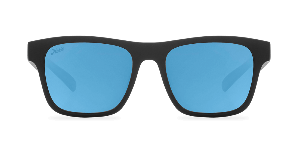 Hobie Eyewear Coastal Float Satin Black Frame With Cobalt Mirror Lens