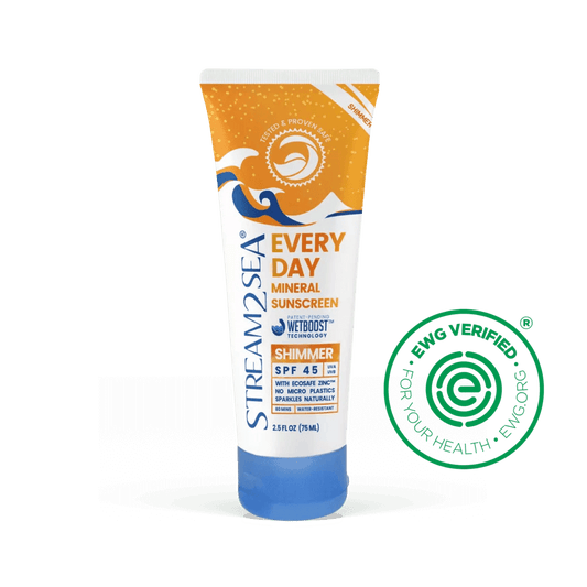 Stream2Sea Every Day Shimmer 2.5 oz SPF 45 Sunscreen