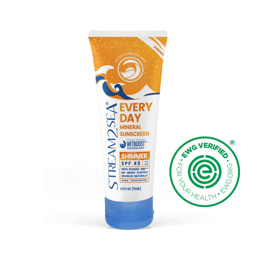 Stream2Sea Every Day Shimmer 2.5 oz SPF 45 Sunscreen - 1