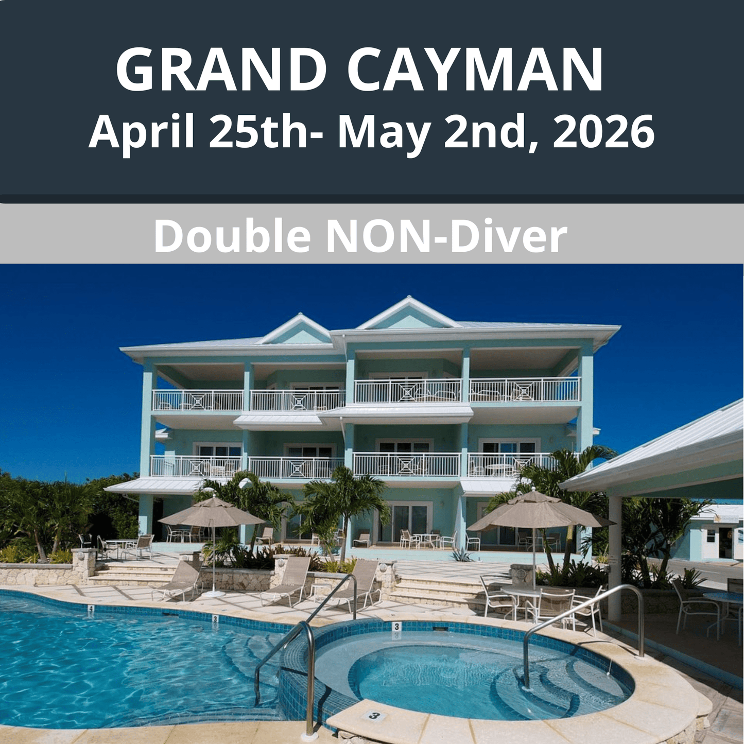 Grand Cayman 2026 Dive Travel - Double Non - Diver - 5