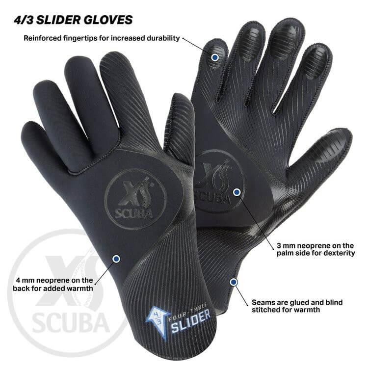 XS Scuba 4/3 Slider Gloves - XS - 2