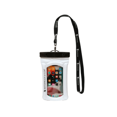 Gecko Waterproof Float Phone Dry Bag - White - 1
